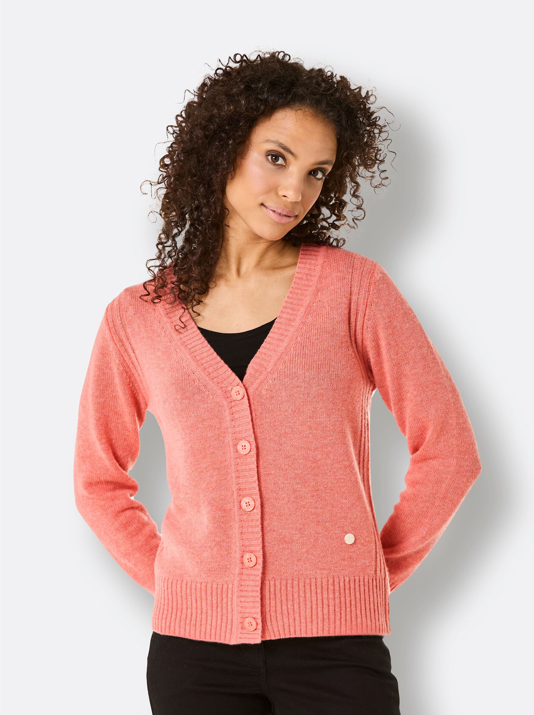 creation L Strickjacke Merino-Kaschmir-Strickjacke günstig online kaufen