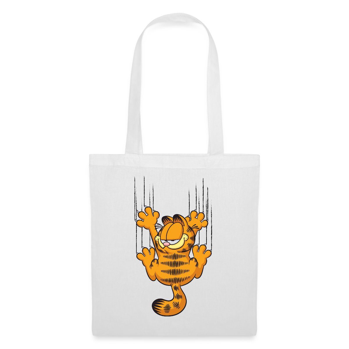 Spreadshirt Henkeltasche Garfield Kratzer Stoffbeutel (1-tlg)