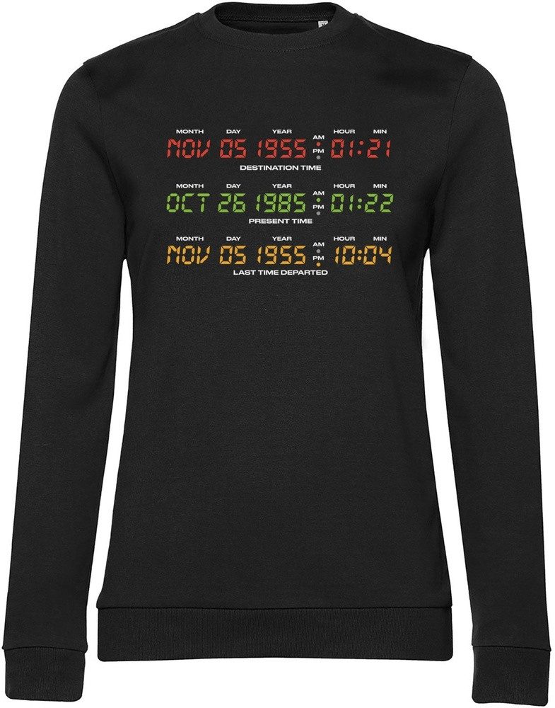 Back to the Future Rundhalspullover Delorean Display Girly Sweatshirt