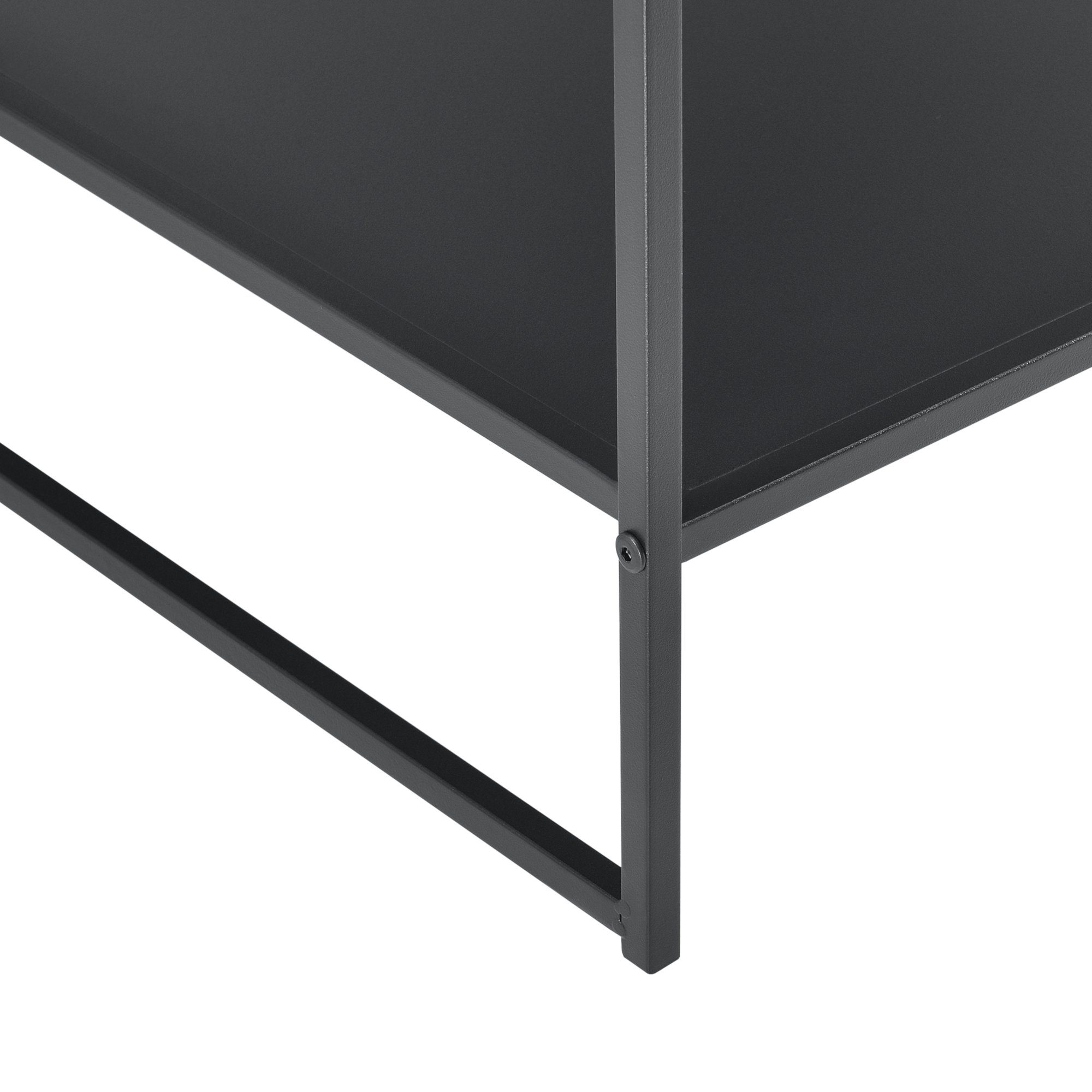 en.casa Beistelltisch, »Mandal« Kaffeetisch mit Ablage 51x53x51cm