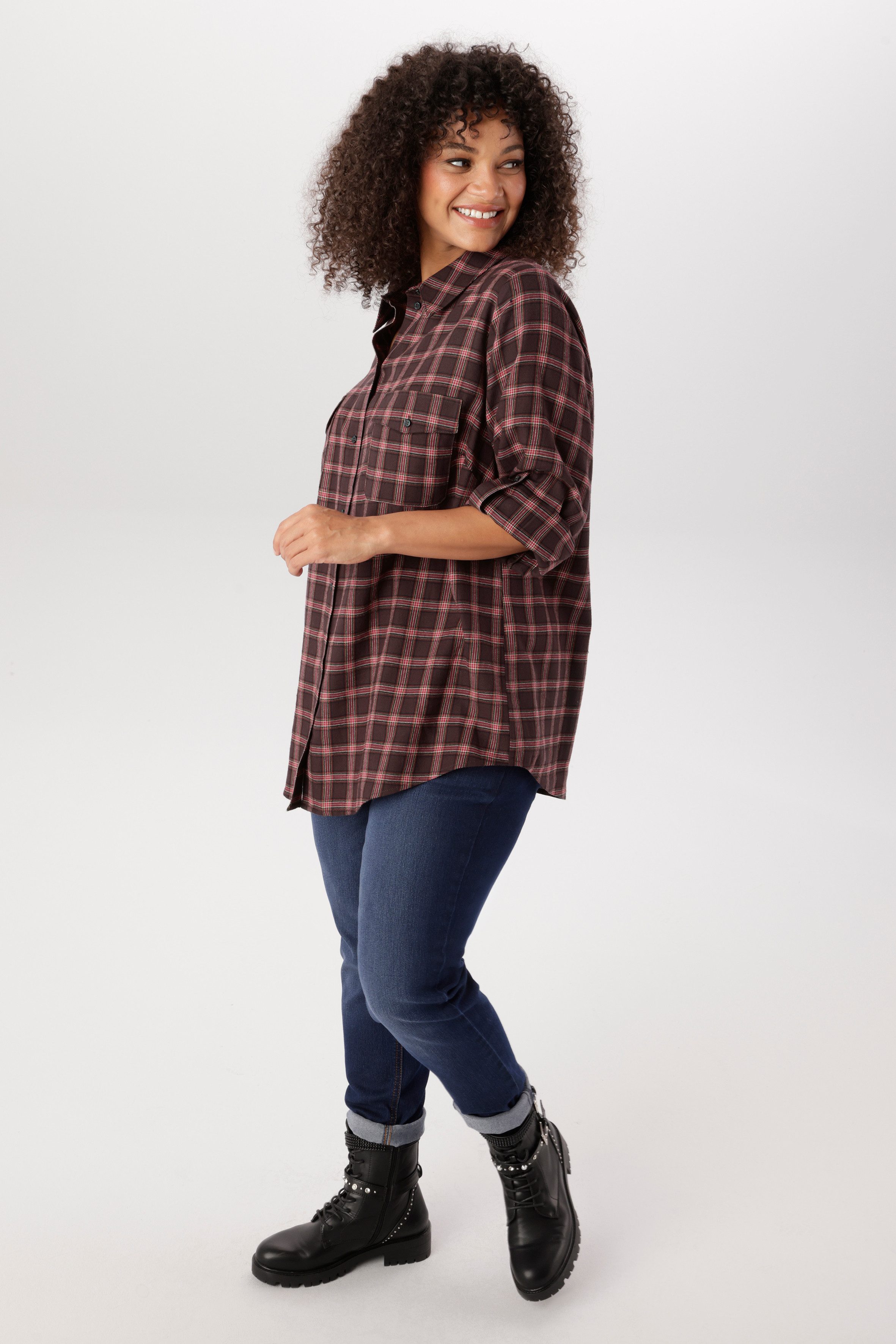 Aniston PLUS Karobluse in trendiges Karodessin - NEUE KOLLEKTION
