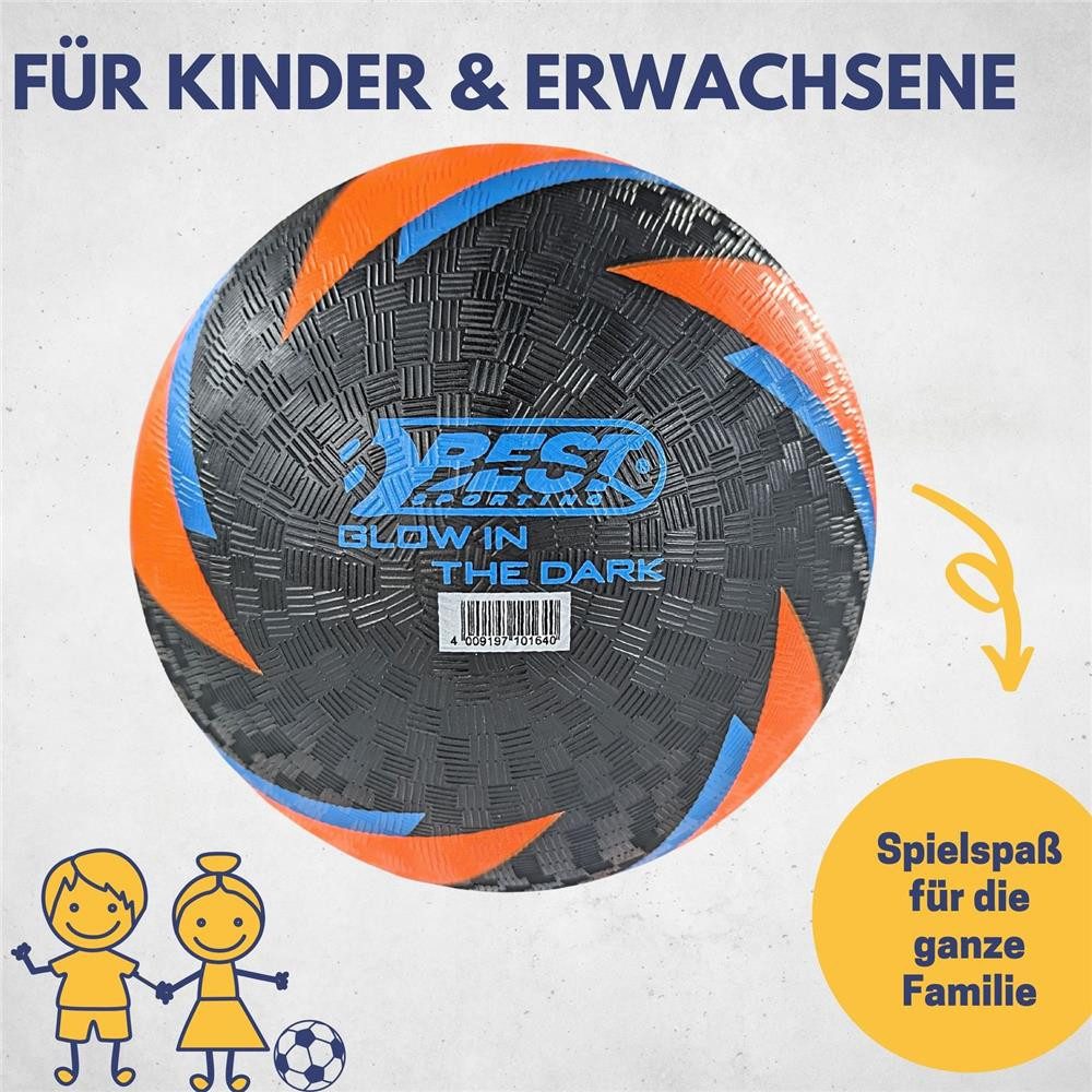 Best Sporting Fußball Barfuß Fußball Glow in the Dark Größe 5 aus PVC und EVA, Phosphoreszierend, weich, griffig, elastisch, ohne Batterien