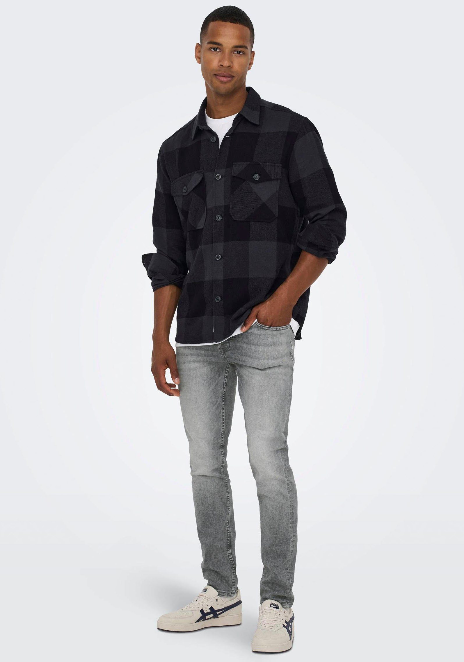 ONLY & SONS Slim-fit-Jeans ONSLOOM SLIM LBD 8263 AZG DNM NOOS