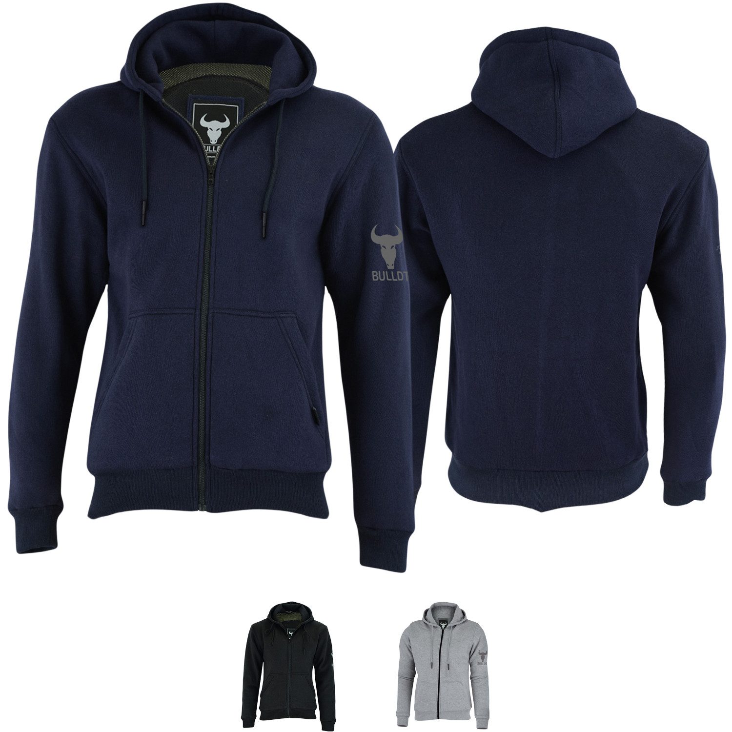 BULLDT Motorradjacke BLD1301 Hoodie (Spar-Set, mit Protektoren) Motorrad Hoodie Herren komplette Beschichtung mit Aramidfasern
