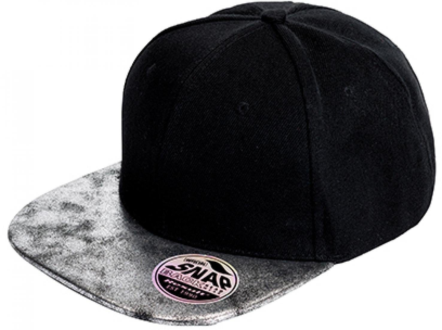 Result Headwear Baseball Cap 6 Panel-Schnitt Bronx Flat Glitter Peak Snapback Cap