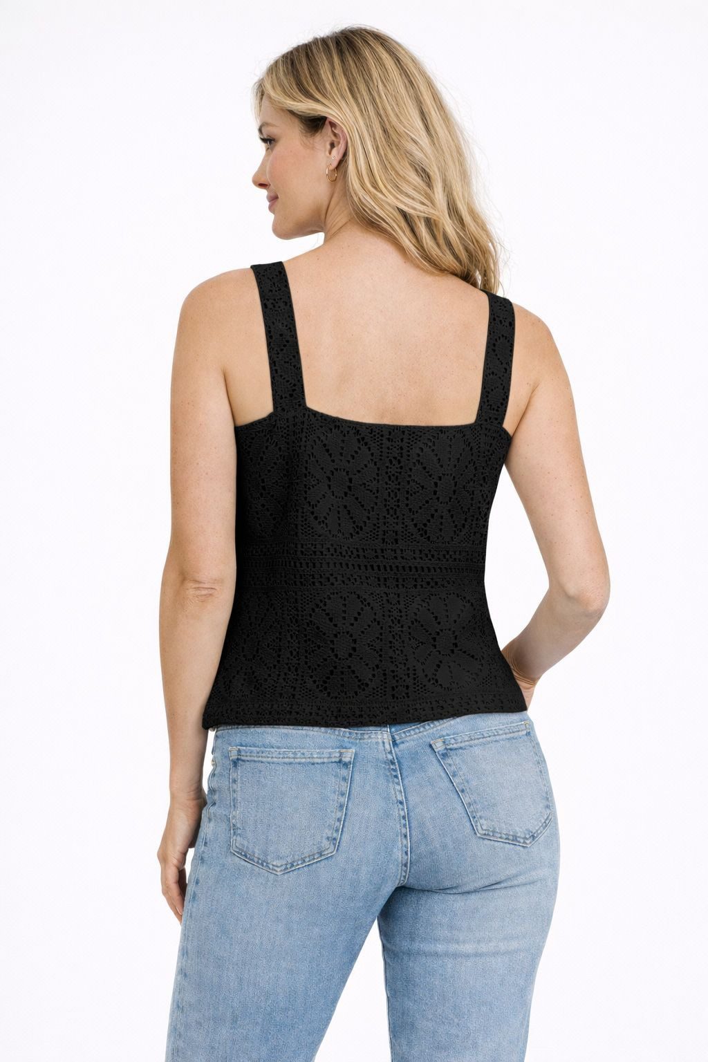Vila Trägertop VIMERINDA U-NECK S/L SHORT TOP/VOL/