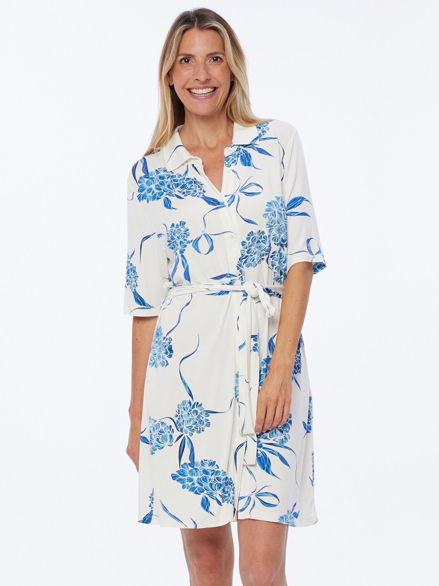 Pure Shape Nachthemd Sleepwear elastisch (1-tlg) mit Blumenprint günstig online kaufen