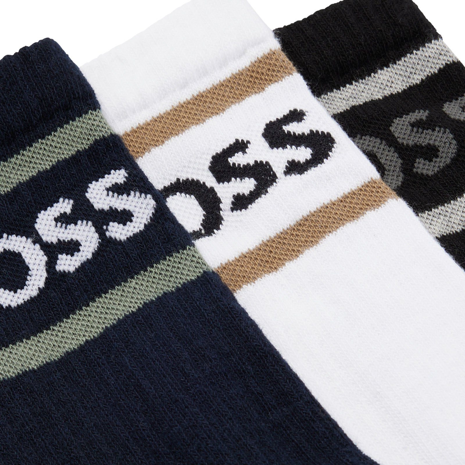BOSS Sportsocken Finest Soft Cotton (3-Paar) aus feinster Baumwollmischung günstig online kaufen