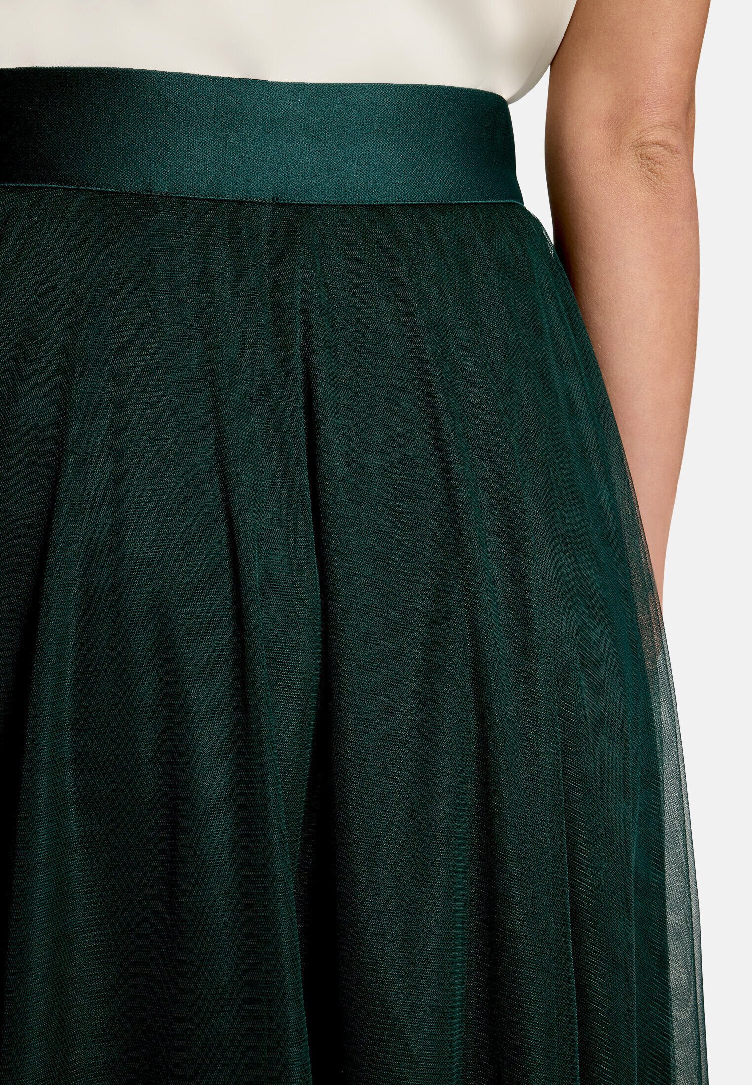 Zero Midirock Damen mit elastischem Bund Material.