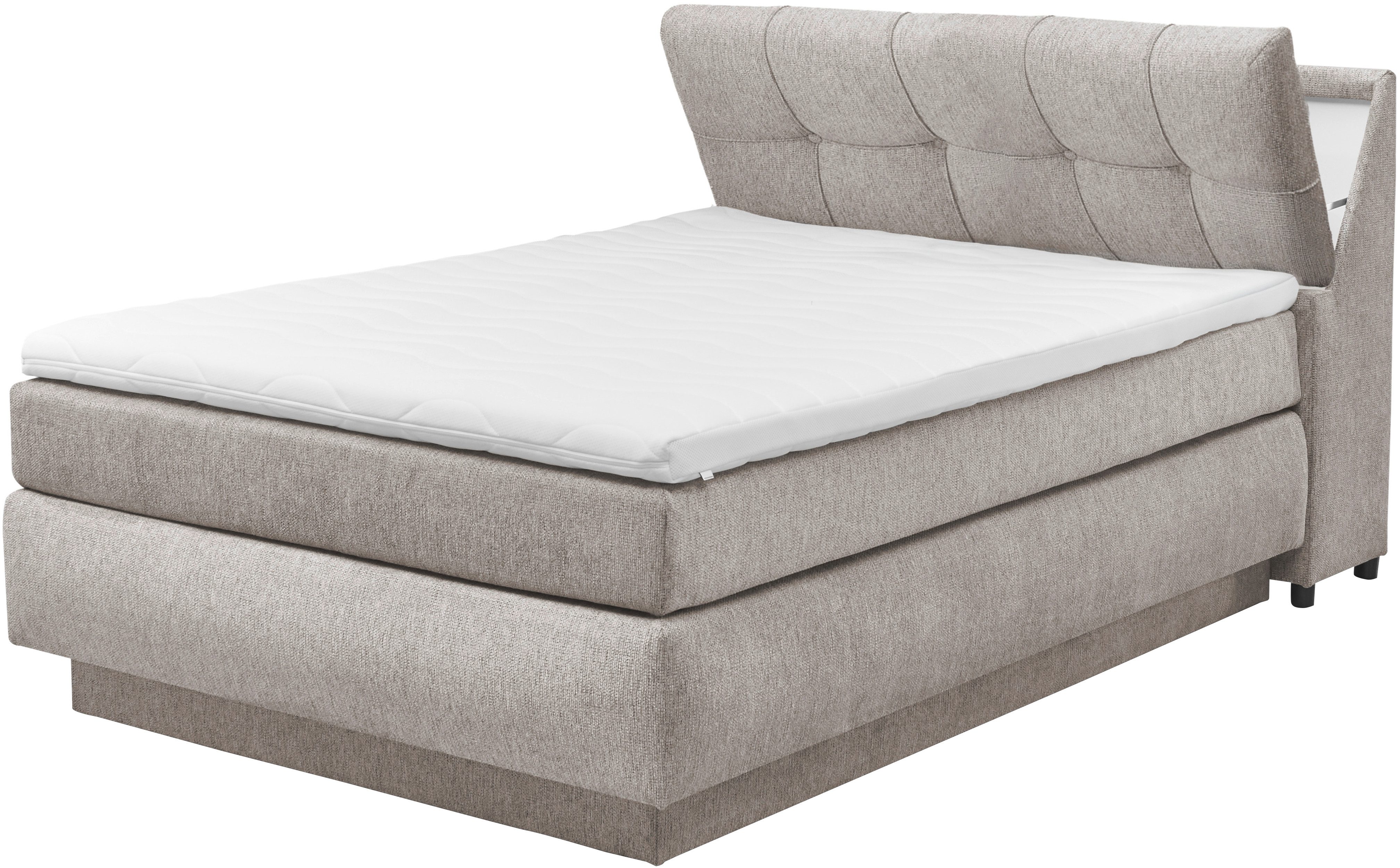 set one by Musterring Boxspringbett Fairfield, mit Bettkasten, Kopfteil in Kassettenoptik, Breite 120 oder 140 cm