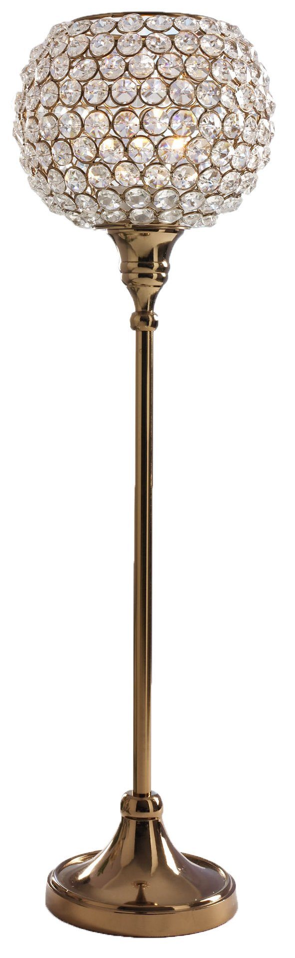 Tischkerzenhalter Kristall Kerzenständer Marie XL in KUPFER Teelichthalter Kerzenhalter
