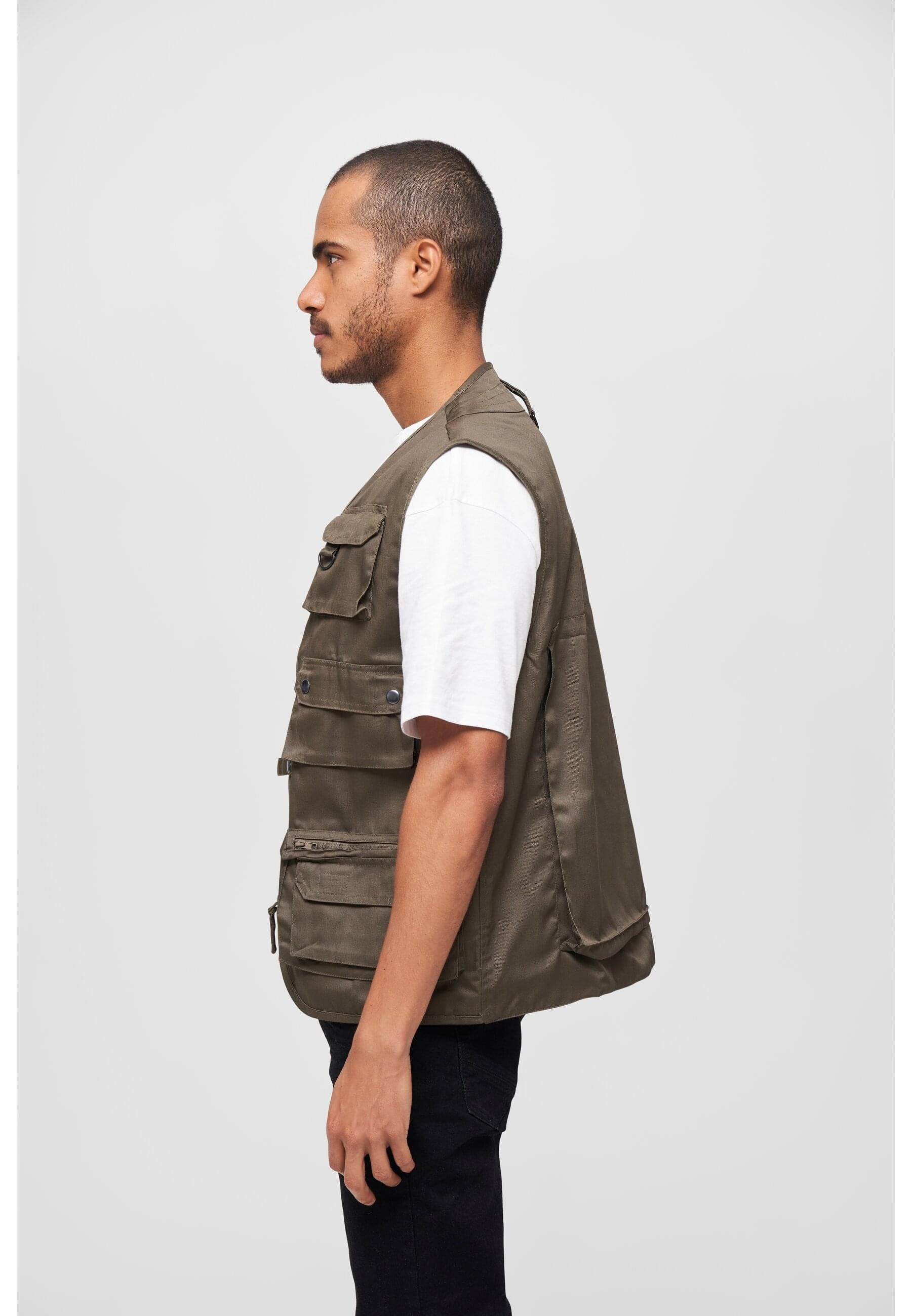 Brandit Steppweste Herren (1-tlg) olive Vest Hunting