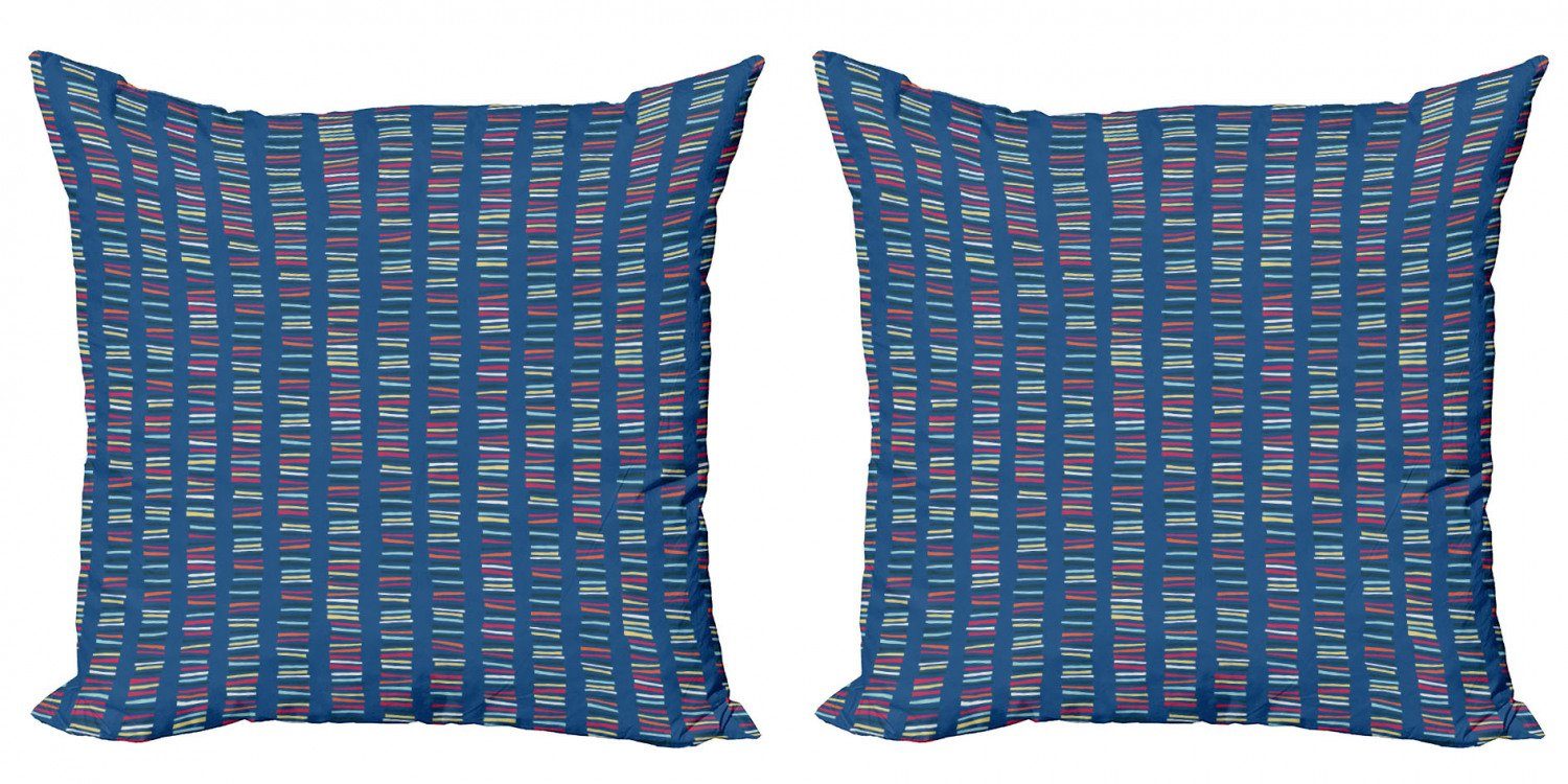 Kissenbezüge Modern Accent Doppelseitiger Digitaldruck, Abakuhaus (2 Stück), Abstrakt Surreal vertikale Blöcke