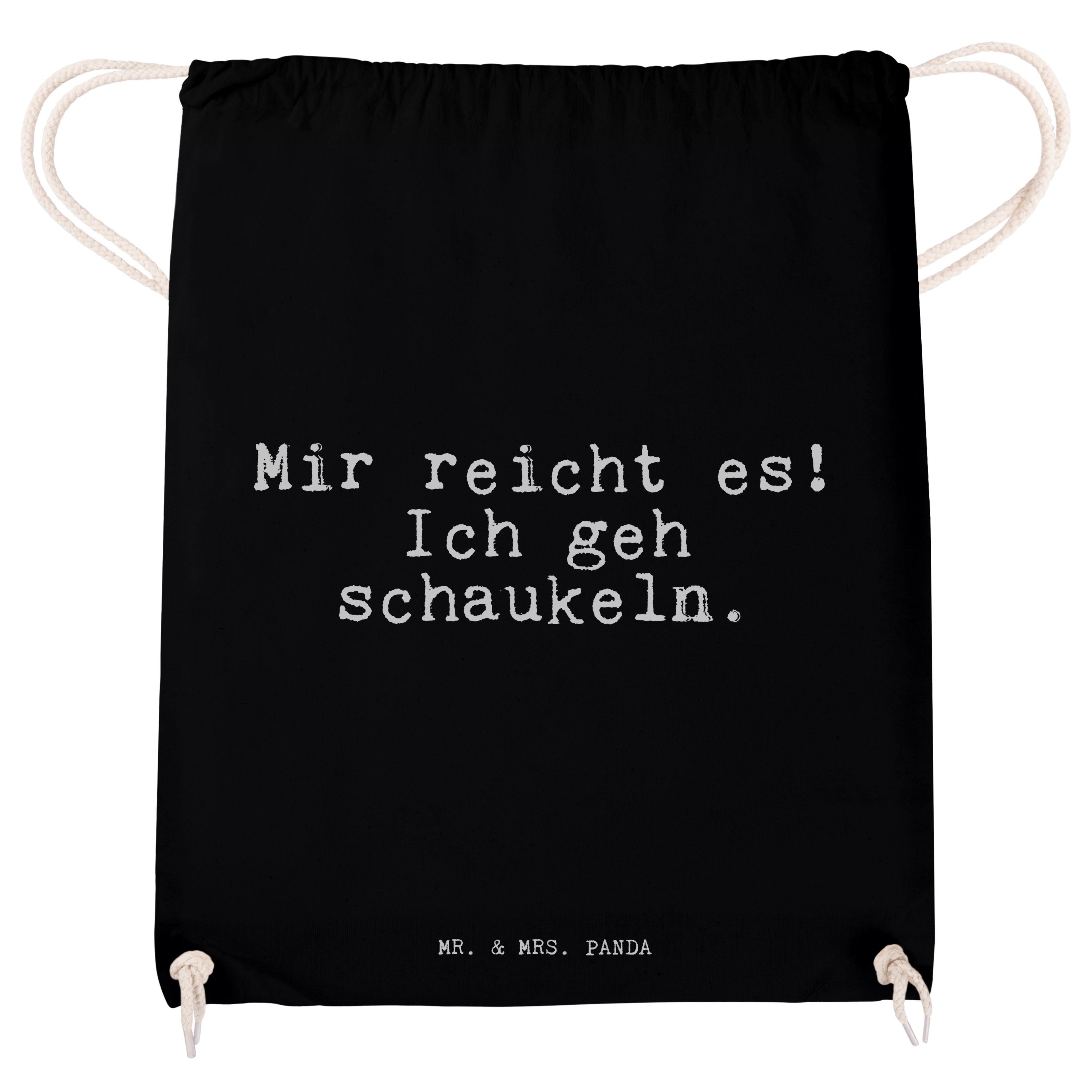 - Ich... Mr. Mir Geschenk, Spruch, Neusta & es! Panda Schwarz Neuanfang, Sporttasche reicht - Mrs. (1-tlg)