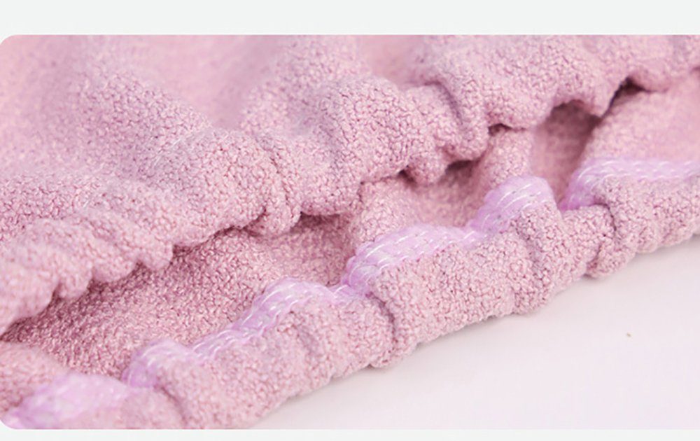 L.Ru UG Turban-Handtuch Wasserabsorbierende, Haarwickeltuch elastischen (1-St), Duschhaube mit trocknende Kanten. Damen, schnell Haartrockentuch für