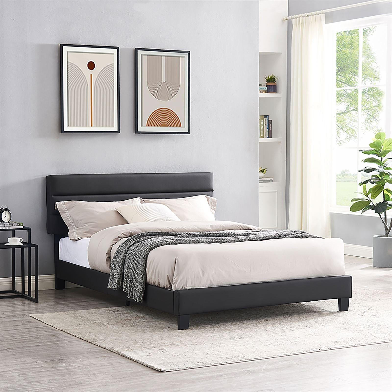 CARO-Möbel Polsterbett BEDFORD, Polsterbett 140x200 cm günstig online kaufen