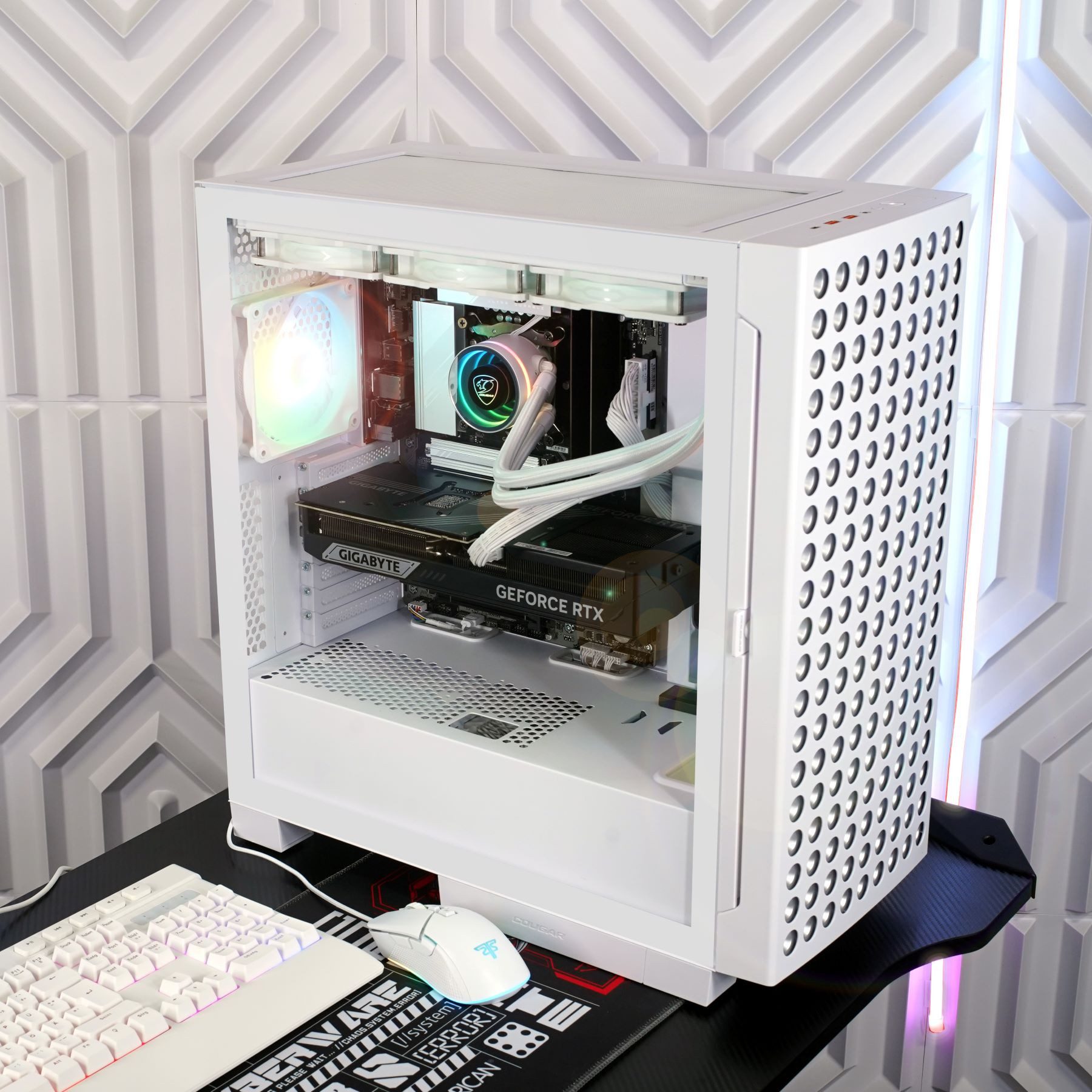 Cougar AIRFACE ECO WT 7872 AMD Ryzen 5 9600X 32GB DDR5 1TB SSD RTX 5070 Gaming-PC (AMD Ryzen 5 9600X, RTX 5070, 32 GB RAM, 1000 GB SSD, Wasserkühlung, Windows 11, DDR5 RAM, Wasserkühlung)