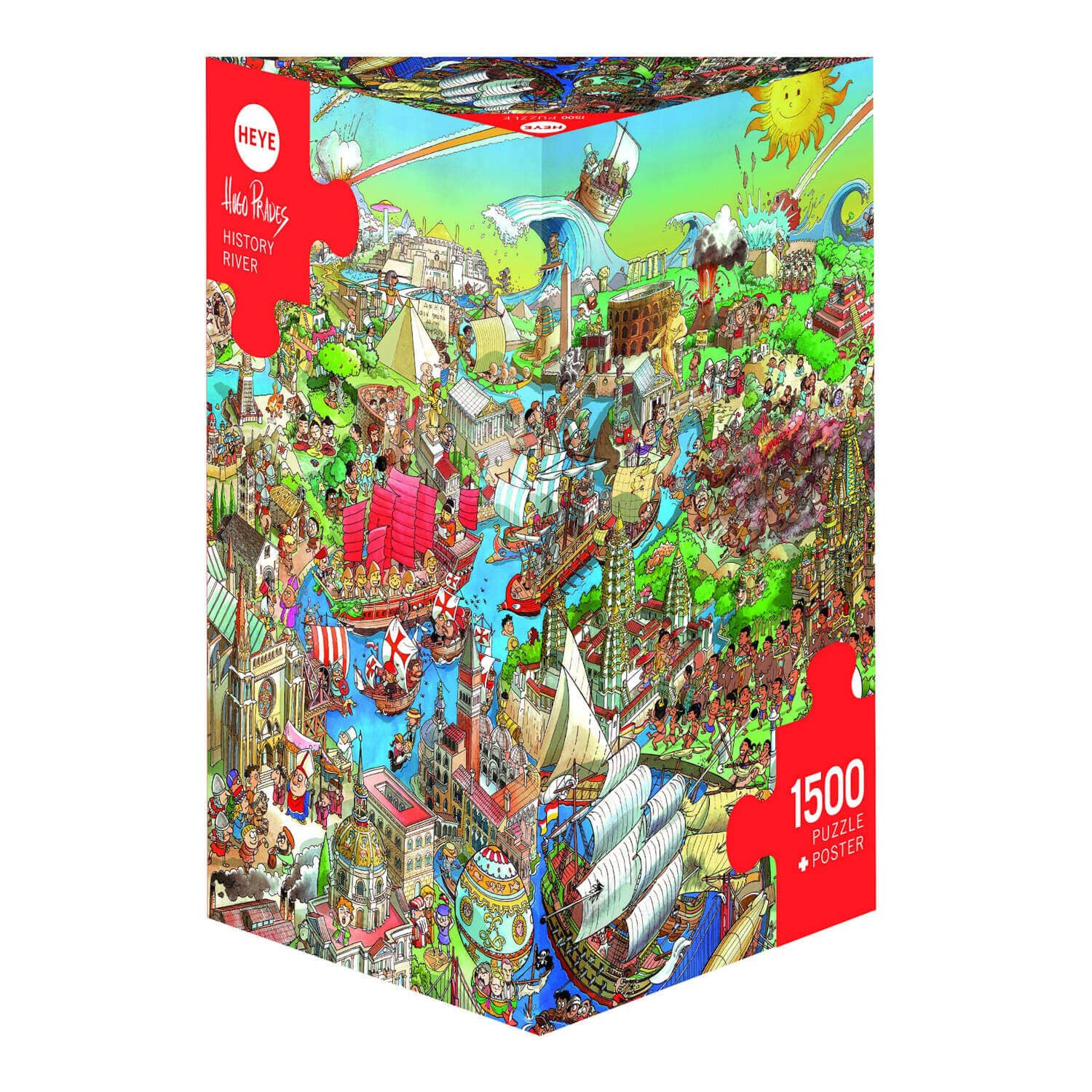HEYE Puzzle History River, 1500 Puzzleteile