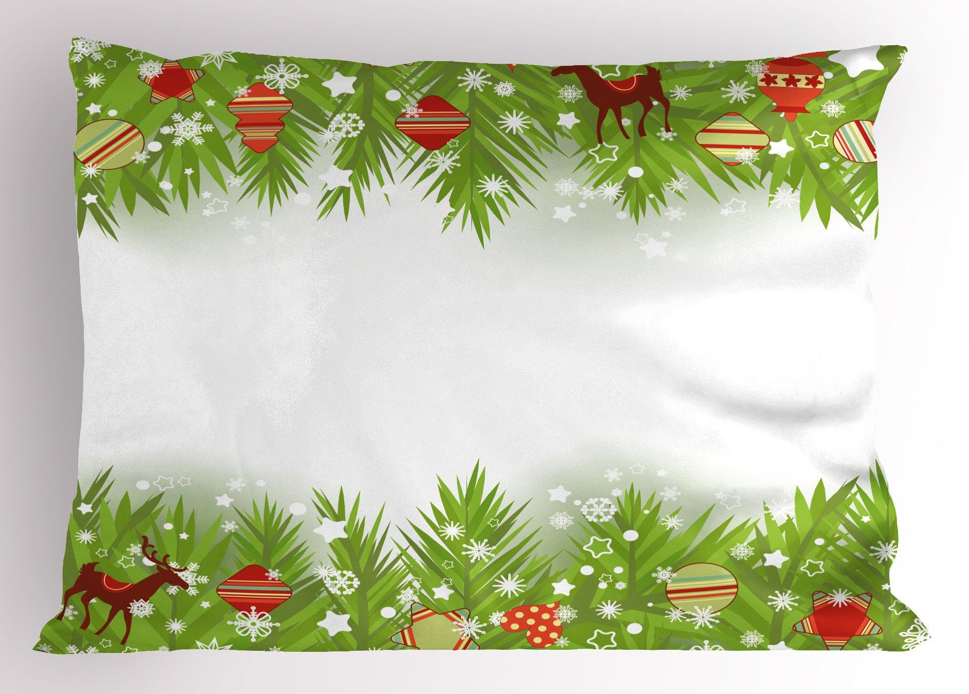 Kissenbezüge Dekorativer Standard King Size Gedruckter Kissenbezug, Abakuhaus (1 Stück), Weihnachten Nadel Noel Baum