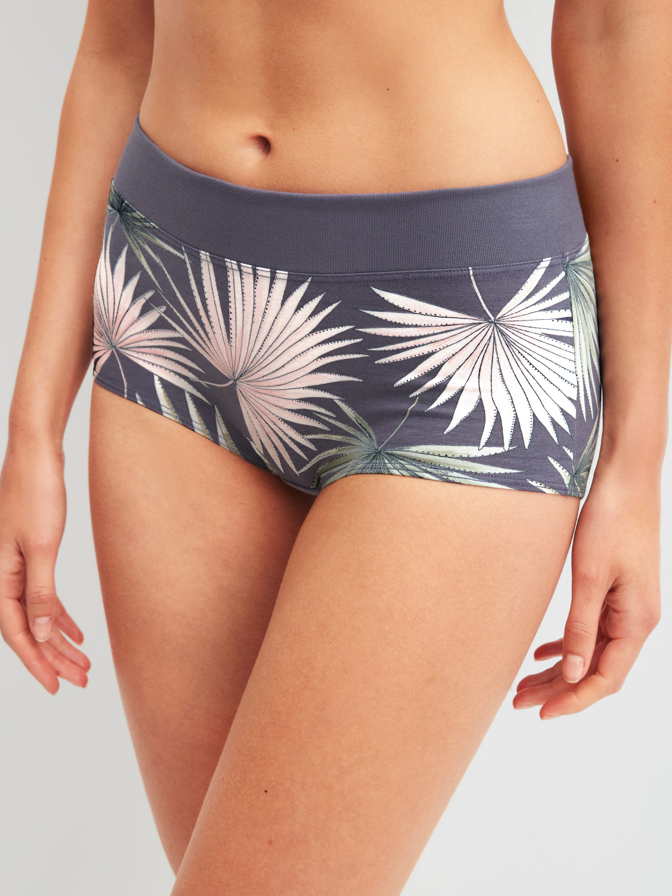 CALIDA Panty Elastic Trend Damen (1-St) breiter Softbund, regular cut, atmungsaktive Single Jersey-Qualität
