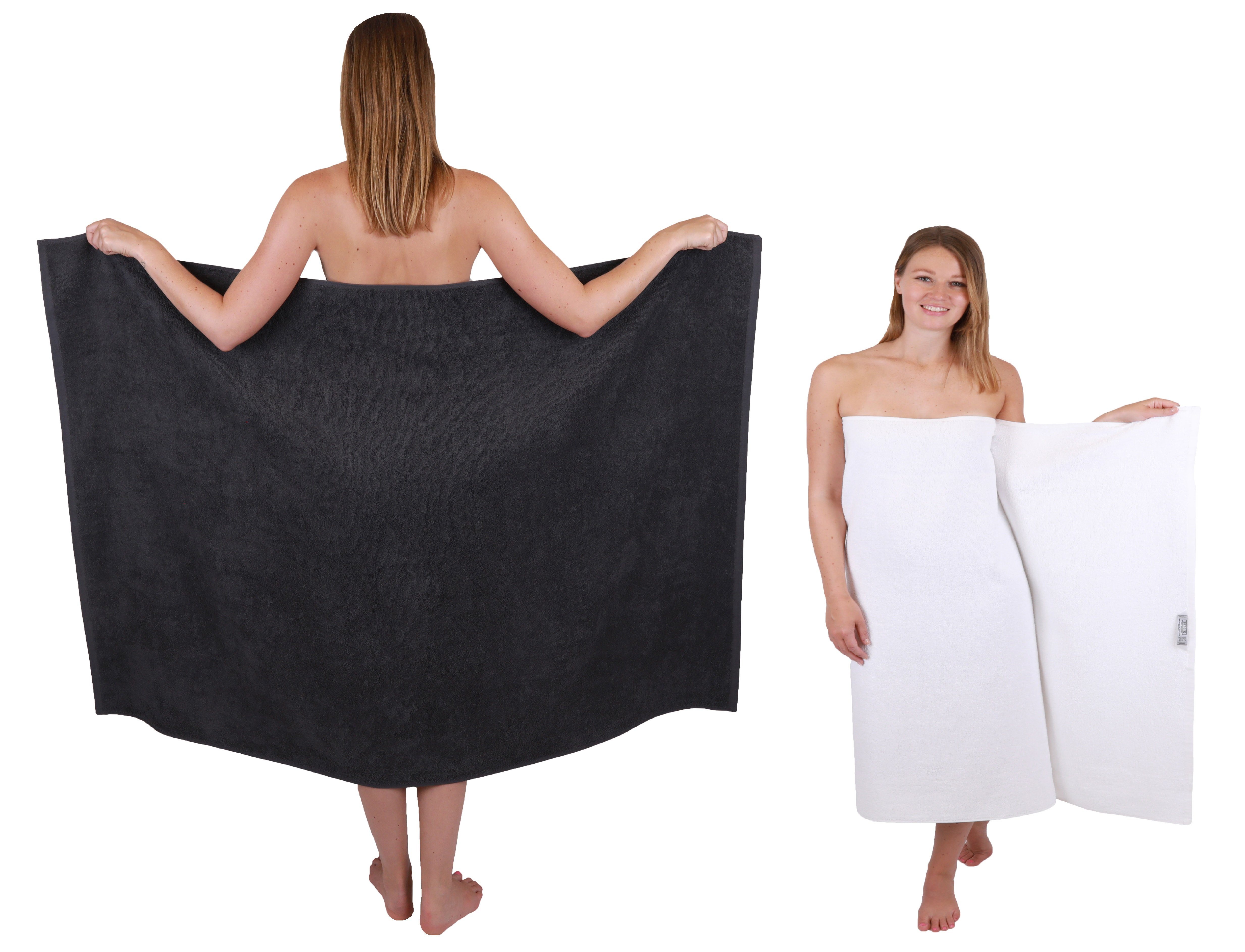 Betz Duschtücher Maxi 2 Stück XXL BERLIN 100x150 cm, 100% Baumwolle