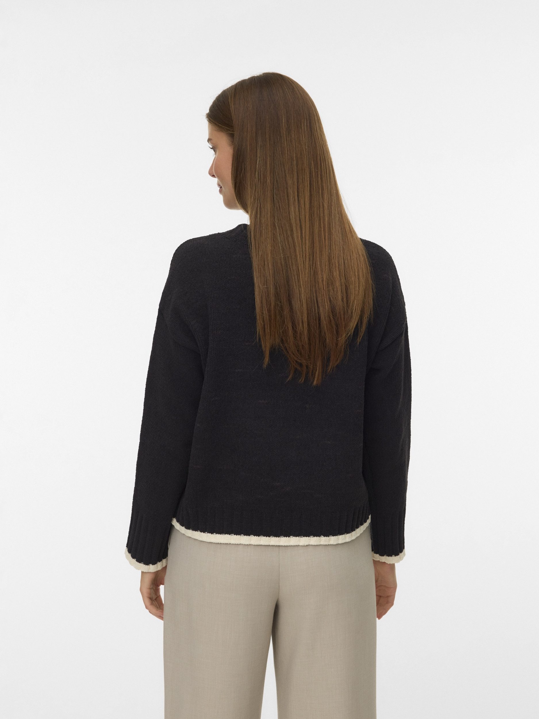 Vero Moda Longpullover VMSHADOW LS O-NECK PULLOVER BOO