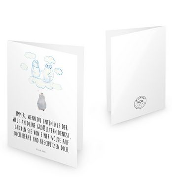 Mr. & Mrs. Panda Beileidskarte Pinguin Großeltern - Weiß - Beileidskarte, Kondolenzkarte, Trauerkart, Liebevolle Designs