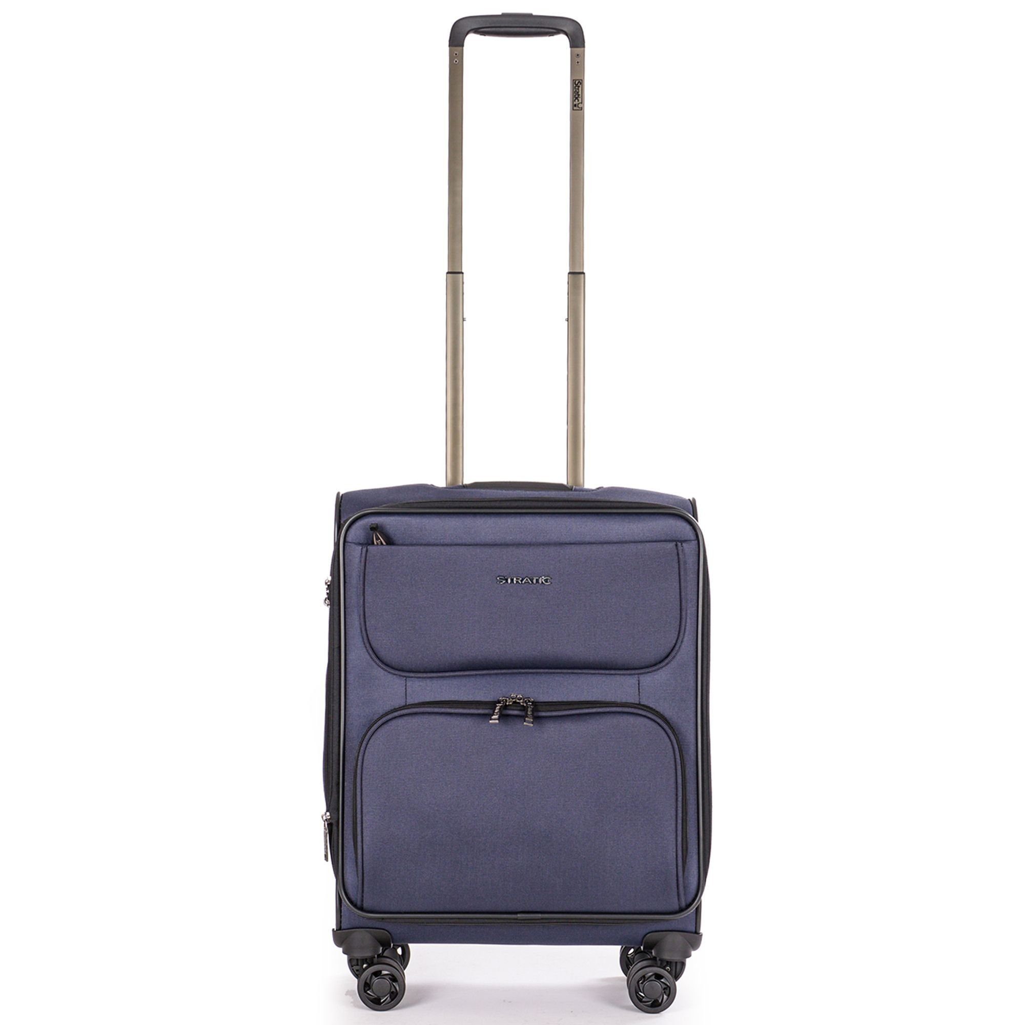 Stratic Polyester Light Plus, Rollen, Handgepäck-Trolley navy Bendigo 4