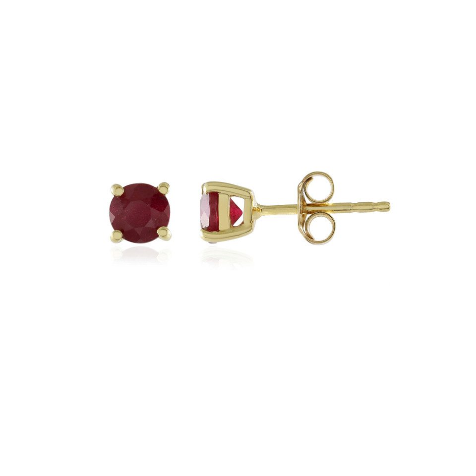Cavill Ohrring-Set Madagaskar Rubin Vergoldete Silber Ohrringe (2-tlg)