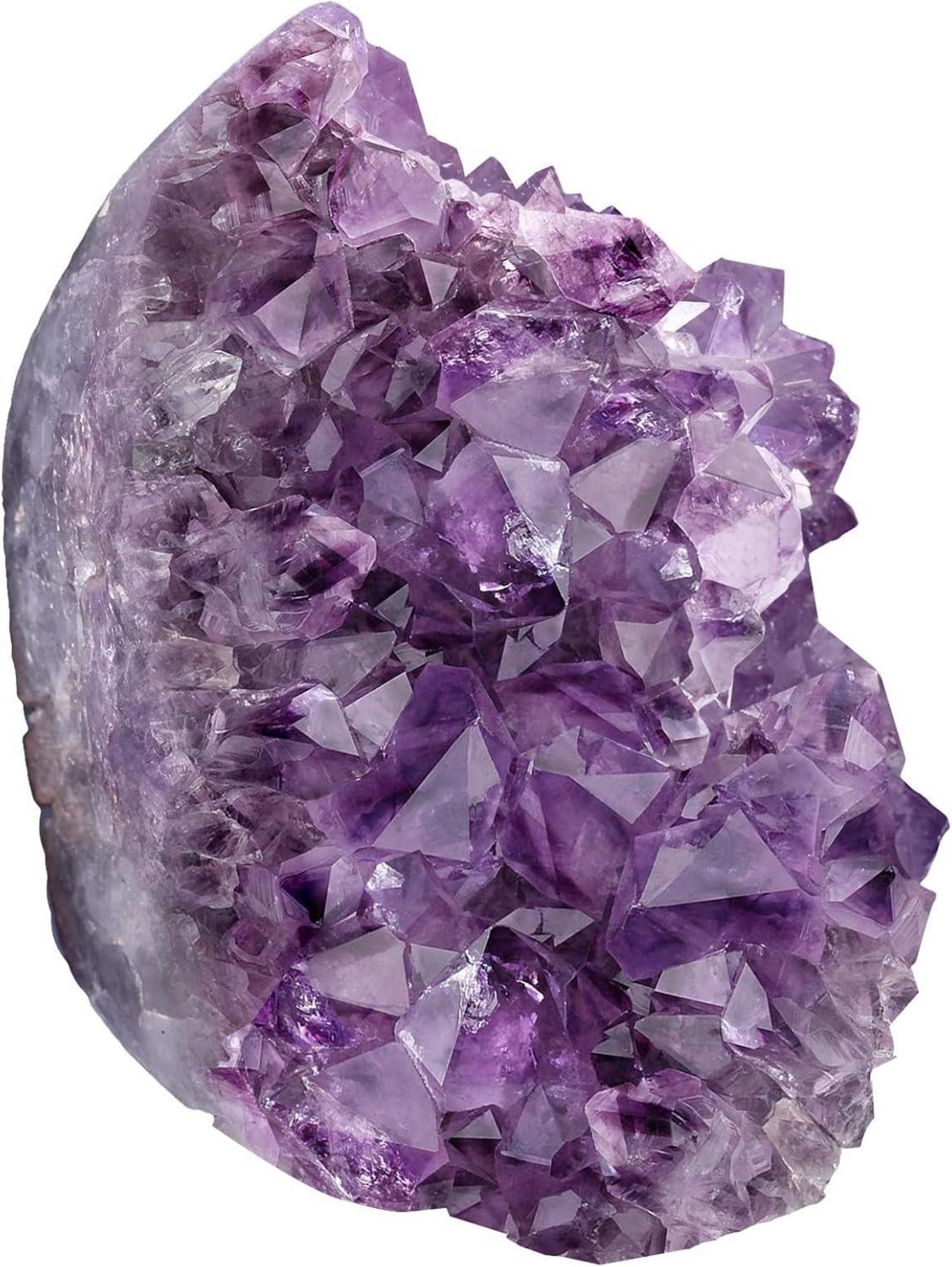 Edelstein Natürlicher Amethyst Druse Groß Kristall Rohstein Deko Stein Cluster