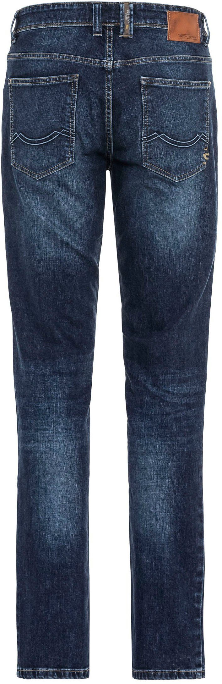 active 5-Pocket-Jeans WOODSTOCK dark-stone-blue camel
