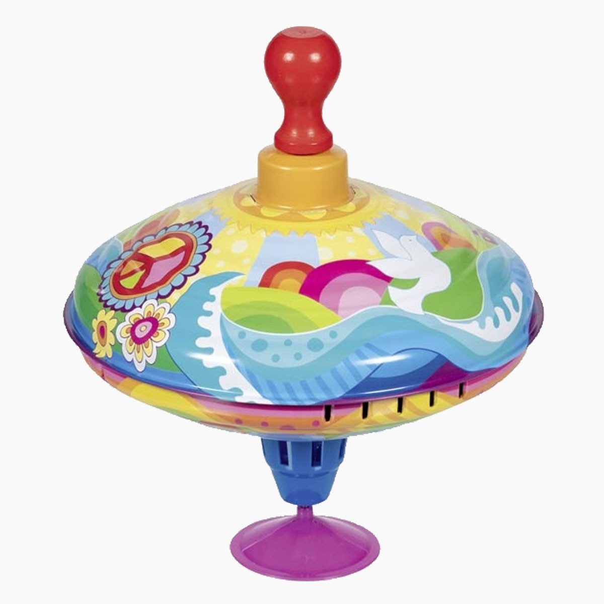 goki Spielzeug-Musikinstrument Brummkreisel Sonnenwirbel, (packung, 1 tlg., mit brummgeräusch), Spielspaß und musikalische Förderung in einem