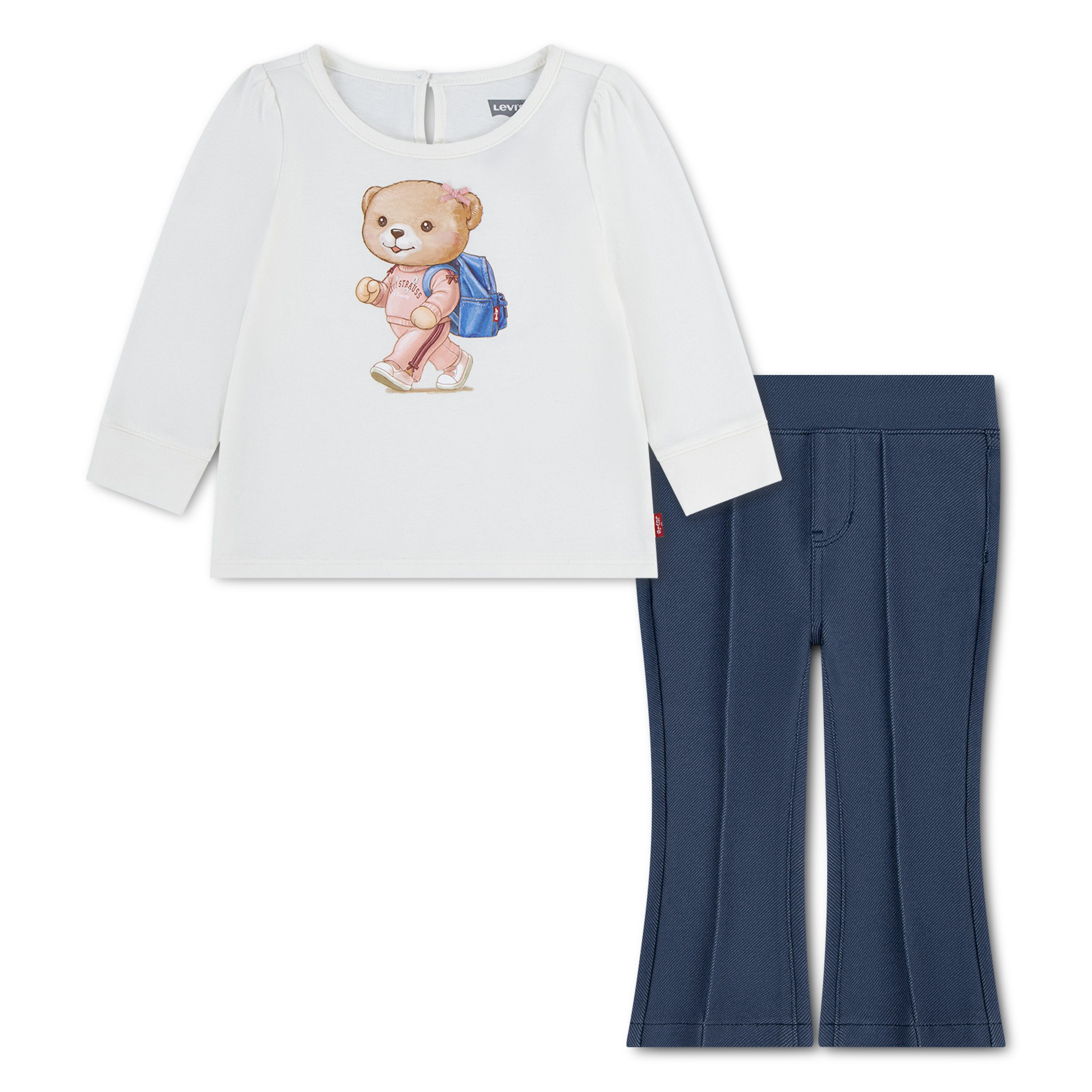 Levi's® Kids Langarmshirt & Hose LVG LS LIV GFX TOP & KNIT BOTT (Set, 2-tlg)