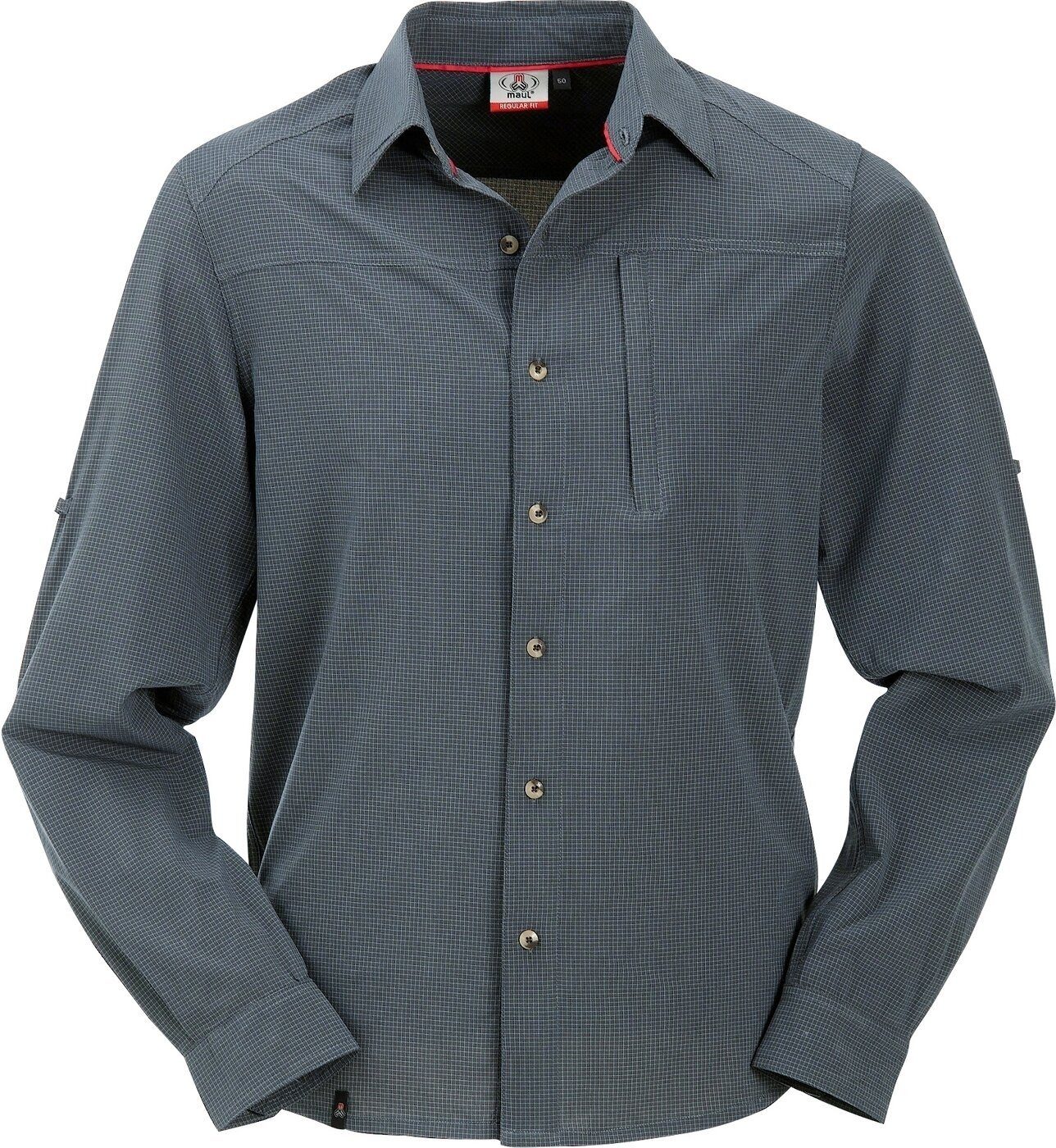Maul Langarmhemd Maul Veniv 3XT- langarm 1/1 Herren Hemd dunkelgrau