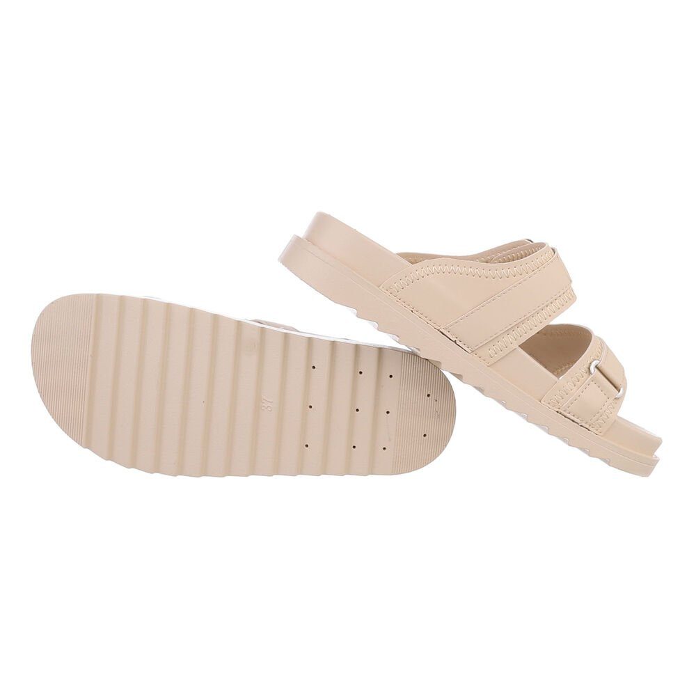 Ital-Design Damen Mules Freizeit Plateausandaletten (85698196) Flach Pantol günstig online kaufen