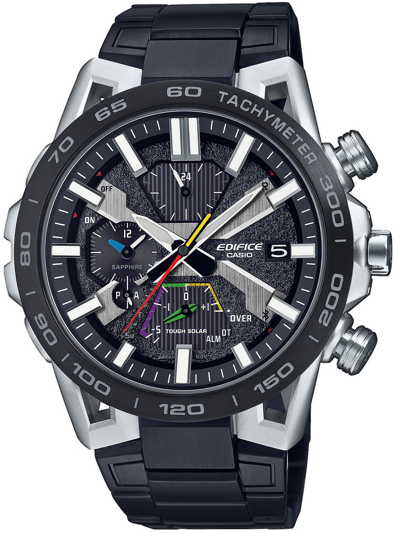 CASIO EDIFICE EQB-2000DC-1AER Smartwatch, Solaruhr, Armbanduhr, Herrenuhr, Bluetooth, Stoppfunktion, Saphirglas