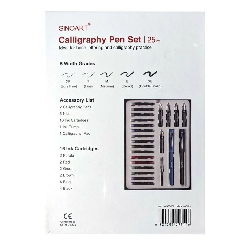 AMI Füller Sinoart Kalligraphie Füllhalter Set, (25-tlg)