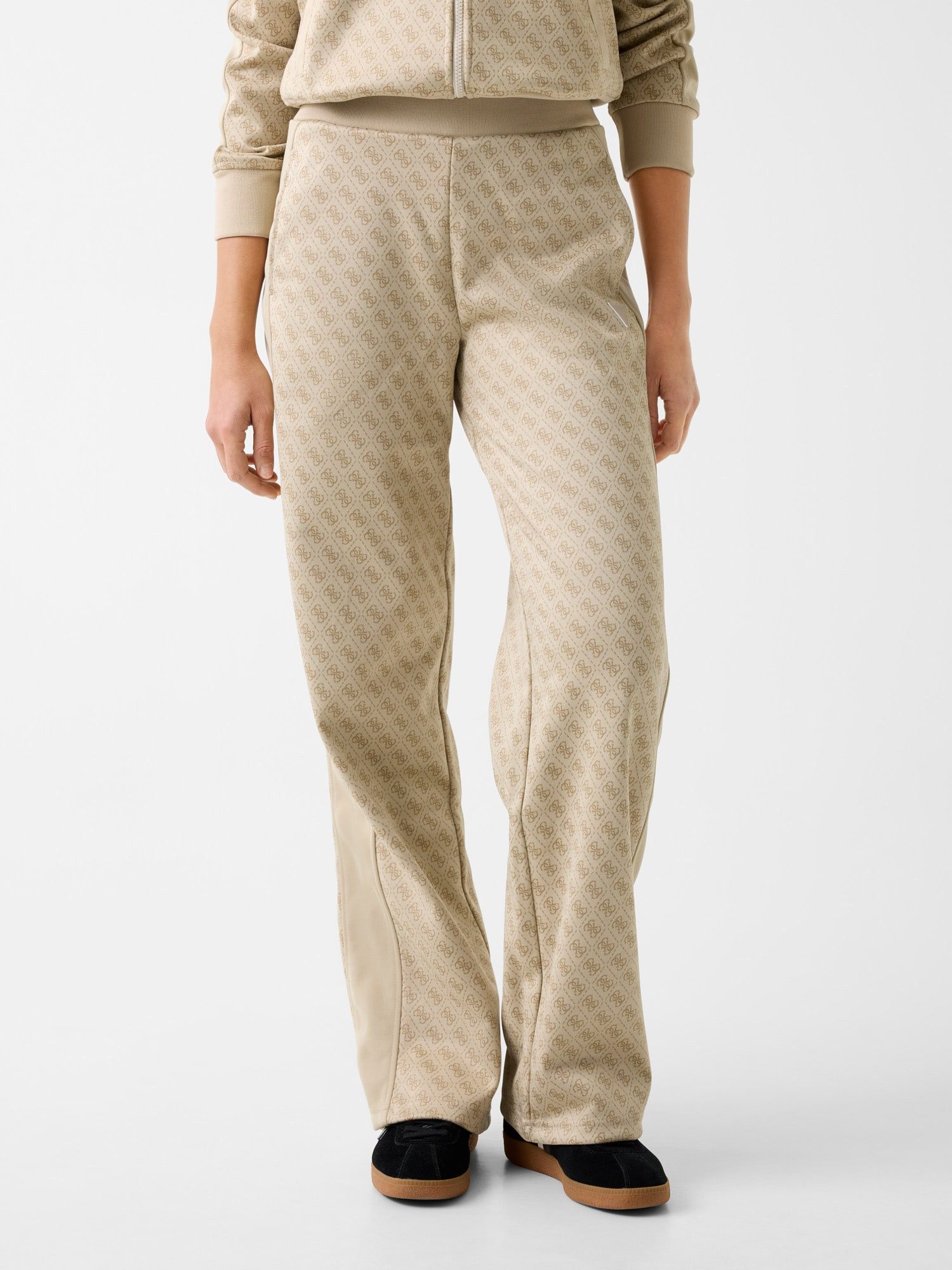 Guess Stoffhose MAYA 4G WIDE LEG PANTS - Hose Damen - Wide Leg Hose