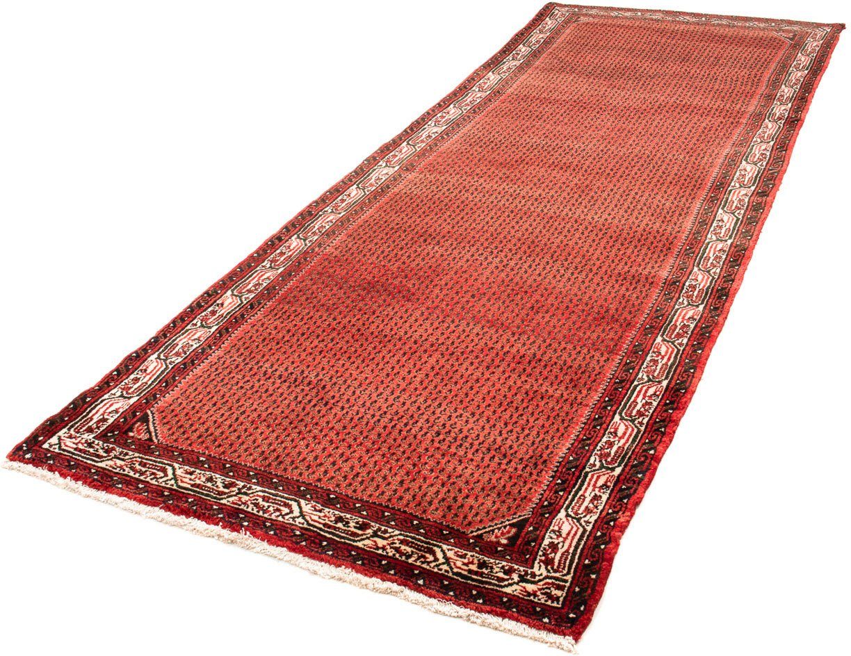 Orientteppich Perser - Nomadic - 312 x 112 cm - rot, morgenland, rechteckig, Höhe: 10 mm, Wohnzimmer, Handgeknüpft, Einzelstück mit Zertifikat