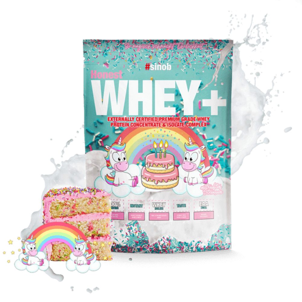 #sinob Sinob Honest Whey+ 1000g - Unicorn Cake Limited Pulver