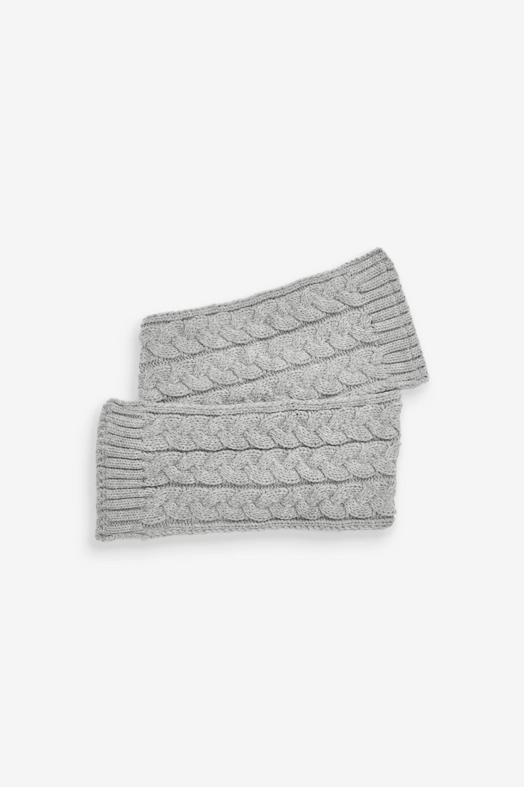 Strickmütze, 3er-Set Mütze Handschuhe im Schal Next (3-tlg) Grey Schal & und