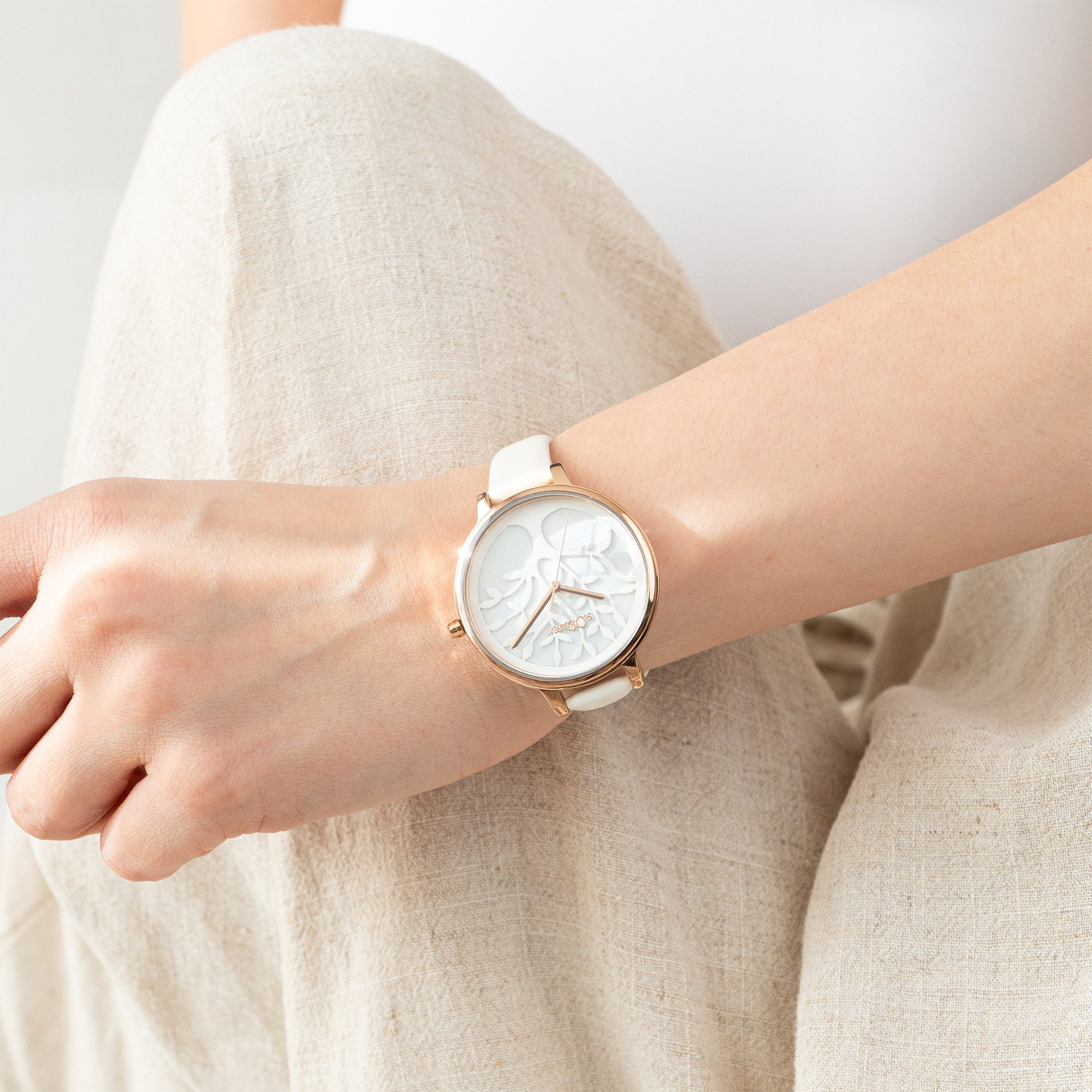 s.Oliver Quarzuhr Charming Time Kunstleder
