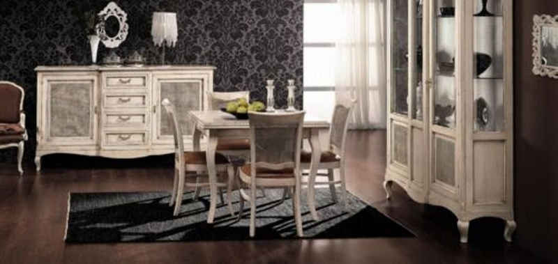 JVmoebel Esstisch, Tisch Esstisch Art deco Stil Massivholz Möbel Italienische Holz