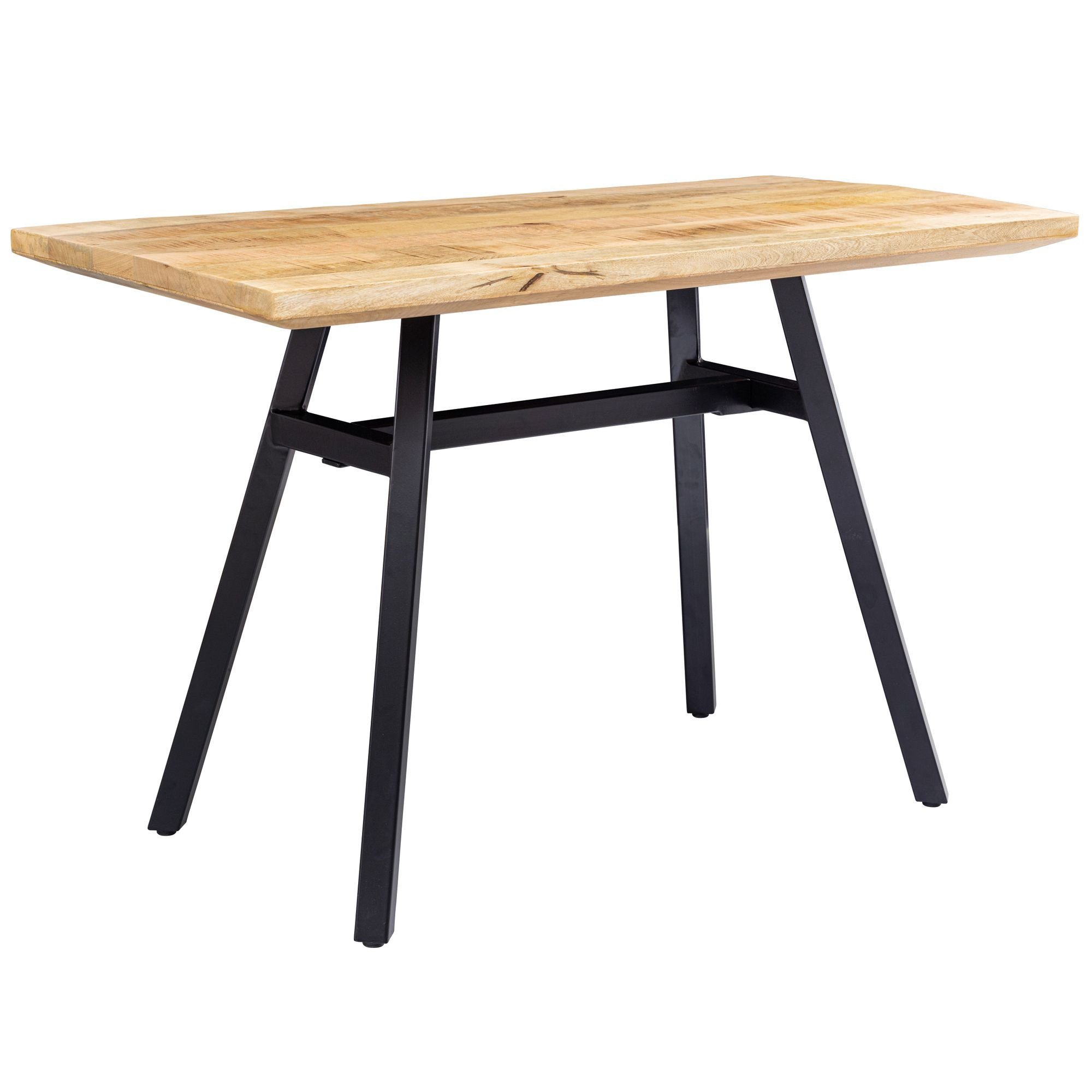 Finebuy Esstisch Fb54912 Esstisch Mango Massivholz 120x78x60 Cm Esszimmertisch Natur Kuchentisch Massiv Mit Metallgestell Loft Holztisch Industrial Tisch Online Kaufen Otto