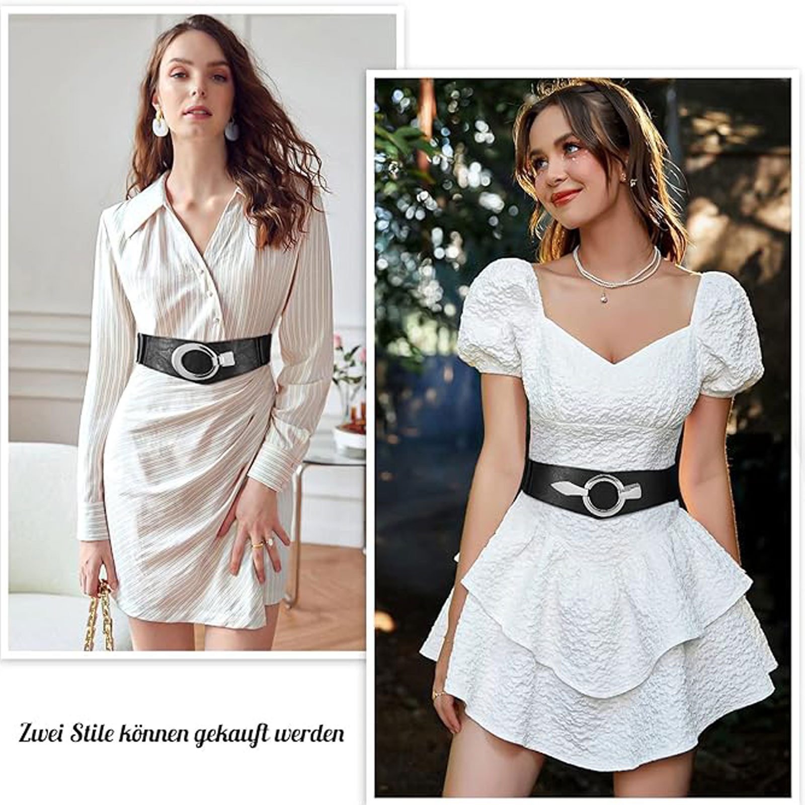 MODFU Taillengürtel Damen Obi Gürtel elastisch breit Bindegürtel Hüftgürtel günstig online kaufen