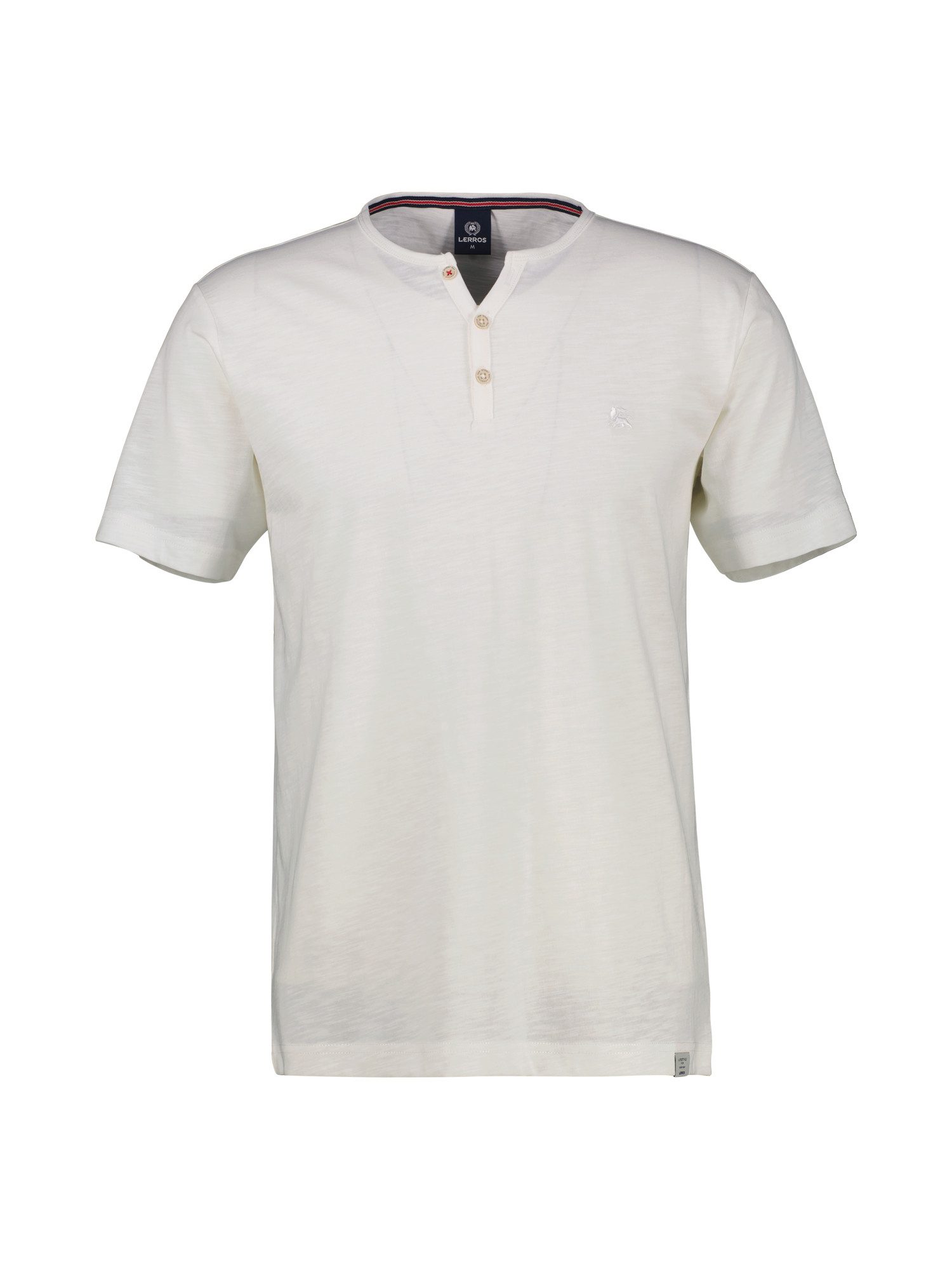 LERROS Henleyshirt LERROS Serafino-Shirt in unifarbener günstig online kaufen