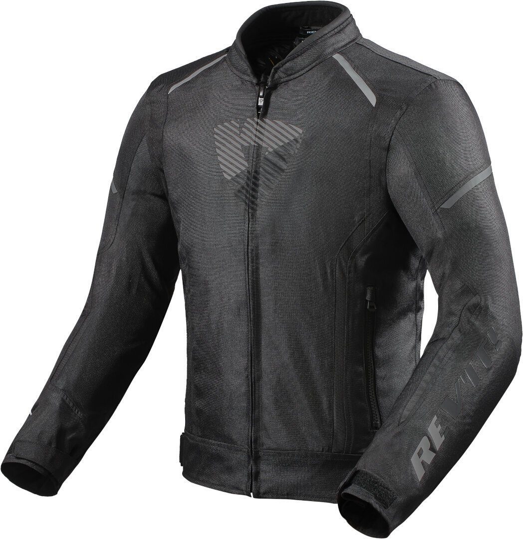 Revit Motorradjacke Sprint Black/Dark Textiljacke Grey H20 Motorrad