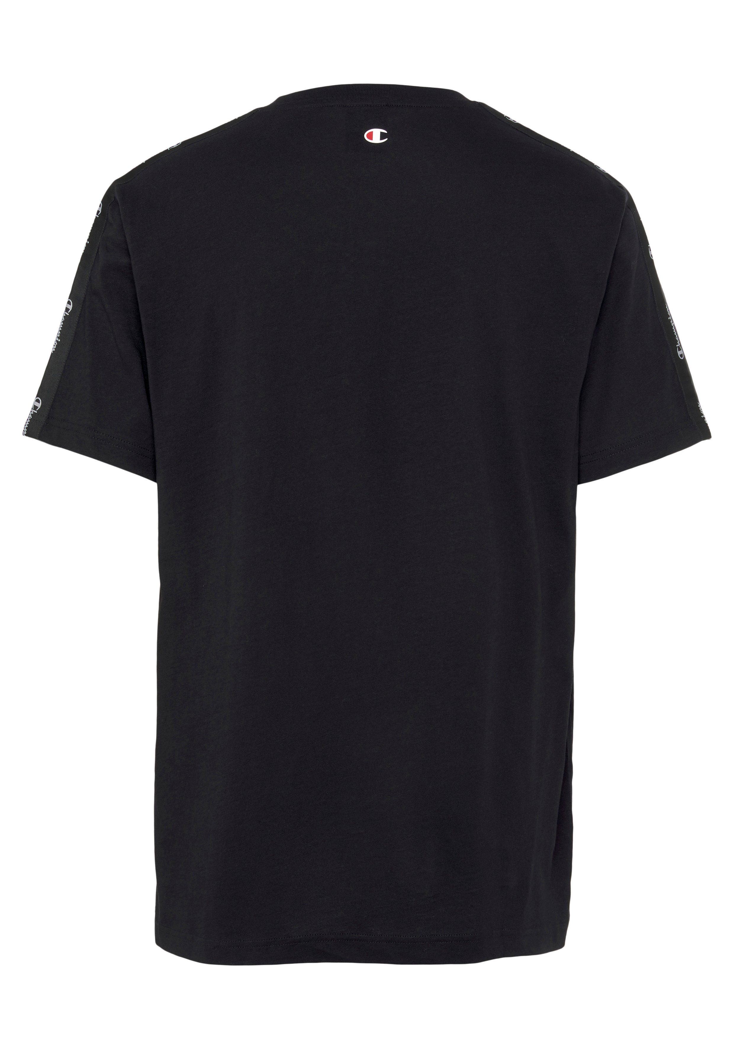 Champion T-Shirt Crewneck schwarz T-Shirt small Tape logo