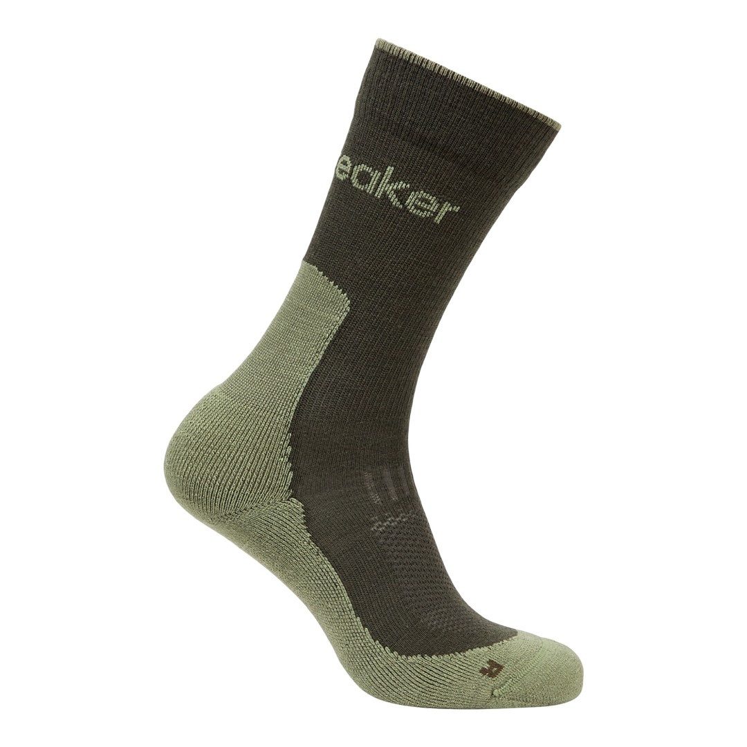 Icebreaker Wandersocken Crew Hike+ Light (Merinowolle, strapazierfähig, leicht) lodengrün