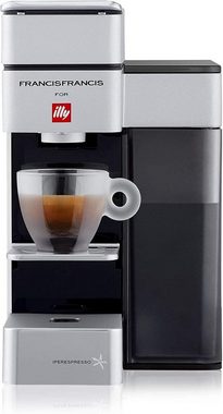 Illy Kapselmaschine Kaffeemaschine Y5 Iperespresso für Espresso und Kaffee, Espressomaschine Weiß für Kaffeekapseln Iperespresso